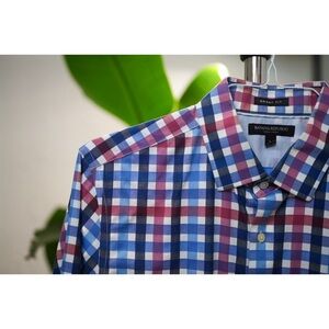 Banana Republic men’s large slim fit plaid dress shirt